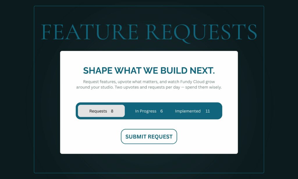 Fundy Cloud Feature Requests